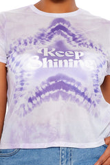 Plus Size Keep Shining Tie-Dye Tee | Forever 21 online