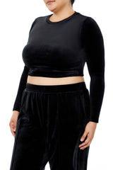 Plus Size Velour Crop Top | Forever 21 near me