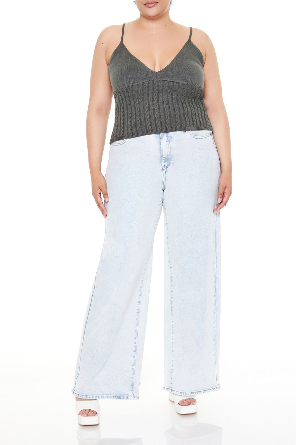 Plus Size Sweater-Knit Cami | Forever 21 on sale