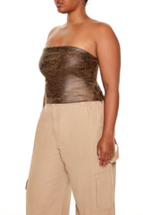 Plus Size Faux Leather Tube Top | Forever 21 online