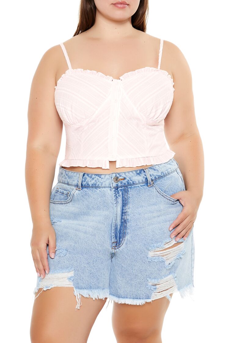 Plus Size Striped Cropped Cami | Forever 21 sale