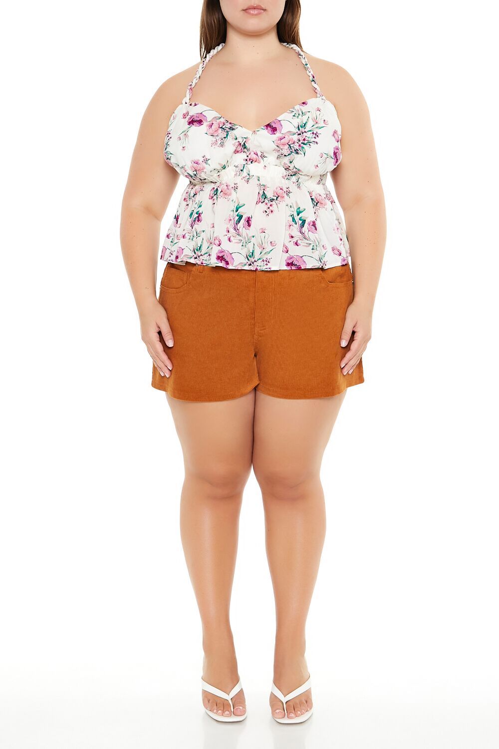 Plus Size Floral Print T-Back Cami | Forever 21 on sale