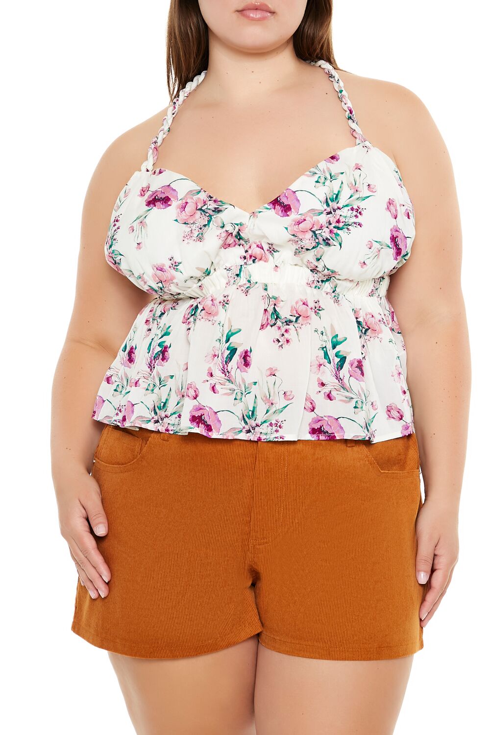 Plus Size Floral Print T-Back Cami | Forever 21 on sale