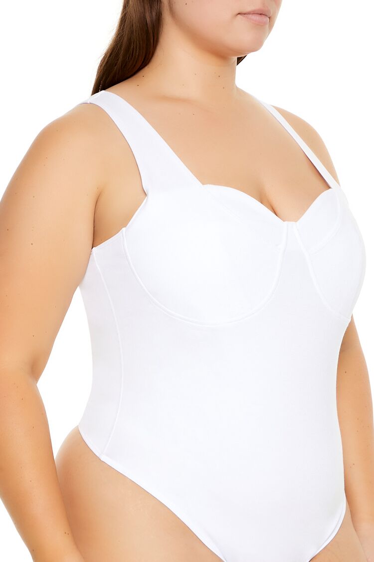 Plus Size Ponte Knit Thong Bodysuit | Forever 21 discount