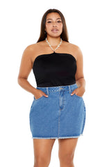 Plus Size Faux Pearl Halter Bodysuit | Forever 21 US