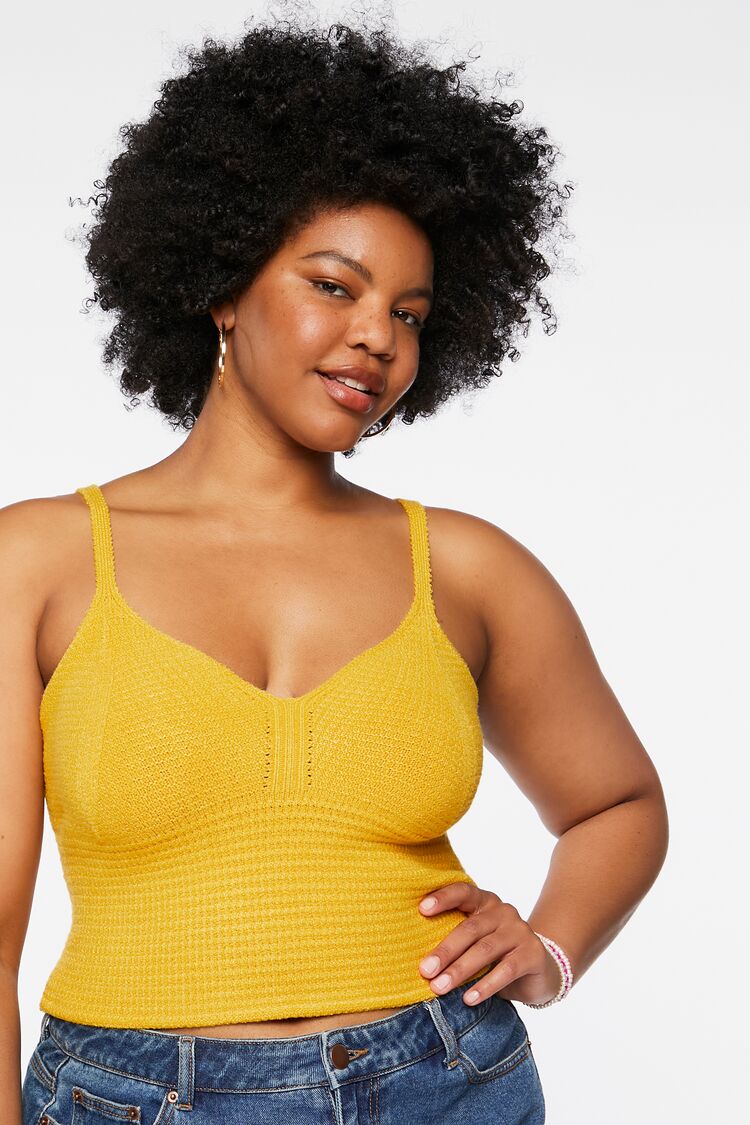 Plus Size Sweater-Knit Cropped Cami | Forever 21 outlet