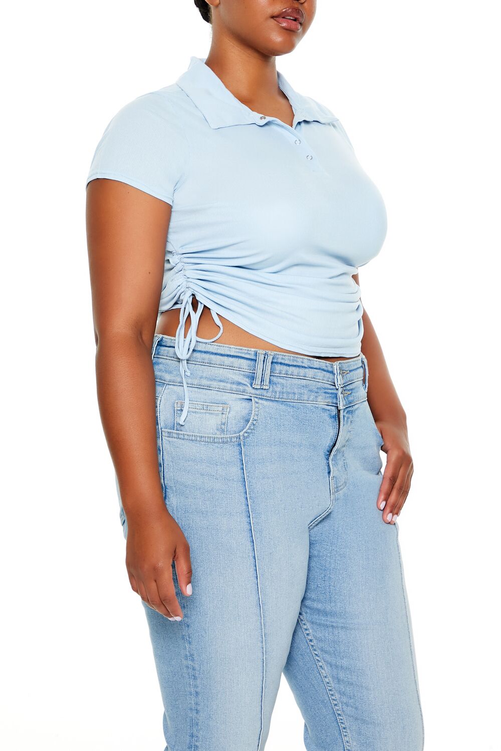 Plus Size Drawstring Polo Shirt | Forever 21 outlet