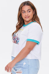 Plus Size Moxi Skates Ringer Tee | Forever 21 on sale