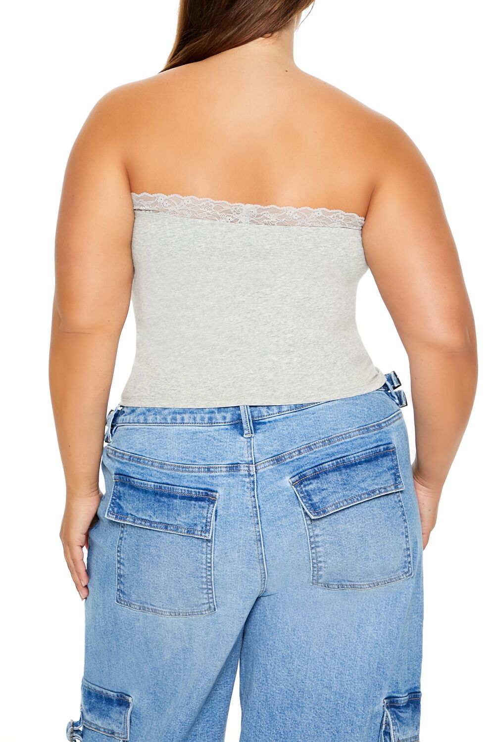 Plus Size Embroidered Bow Tube Top | Forever 21 US