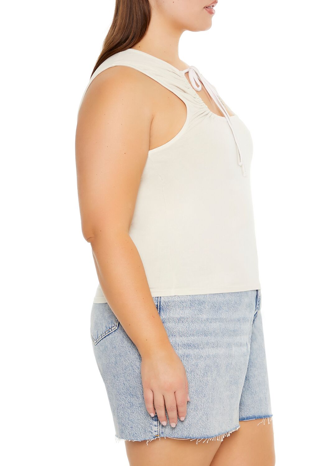 Plus Size Ruched Cutout Tank Top | Forever 21 online