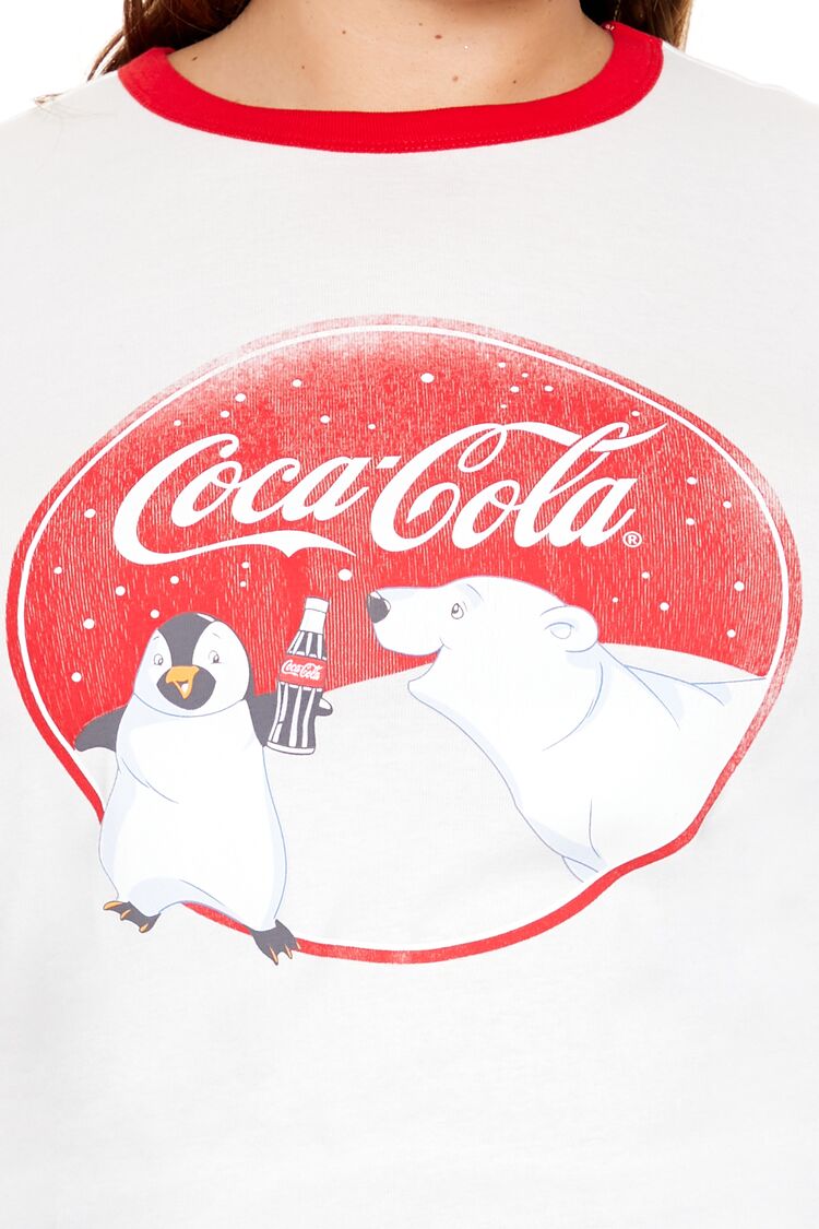 Plus Size Coca-Cola Ringer Baby Tee | Forever 21 near me