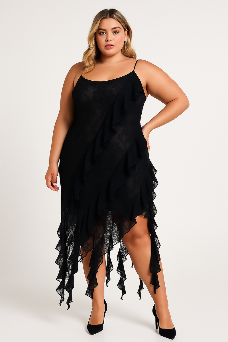 Plus Size Cascading Ruffle Dress | Forever 21 on sale