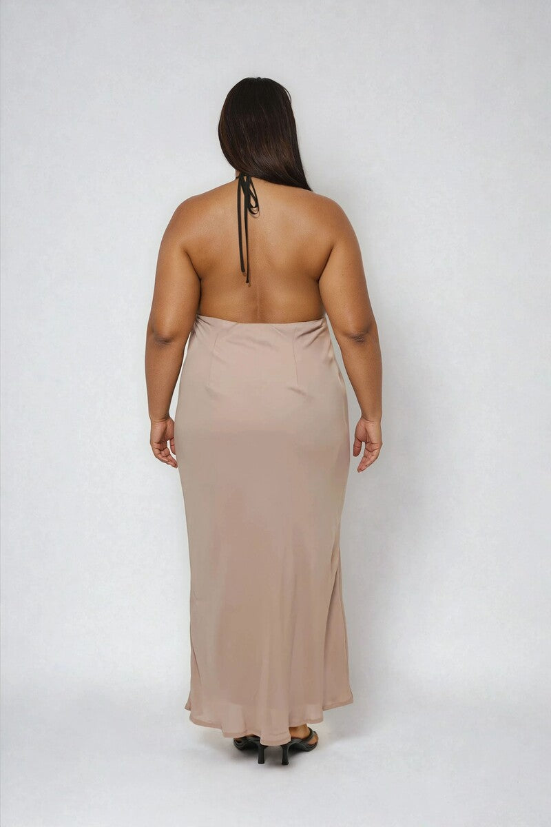Plus Size Chiffon Halter Slip Maxi Dress | Forever 21 online