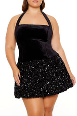 Plus Size Sequin Halter Mini Dress | Forever 21 near me