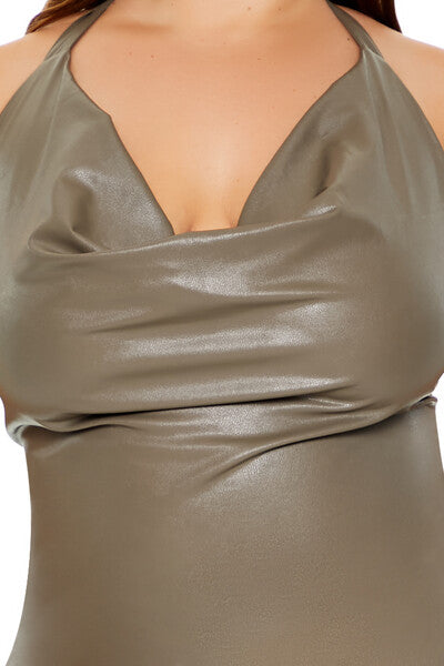 Plus Size Cowl Halter Mini Dress | Forever 21 US