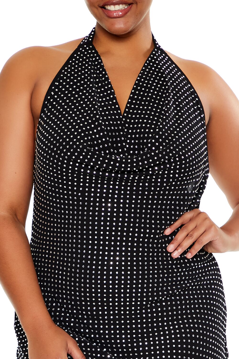 Plus Size Rhinestone Mini Dress | Forever 21 US