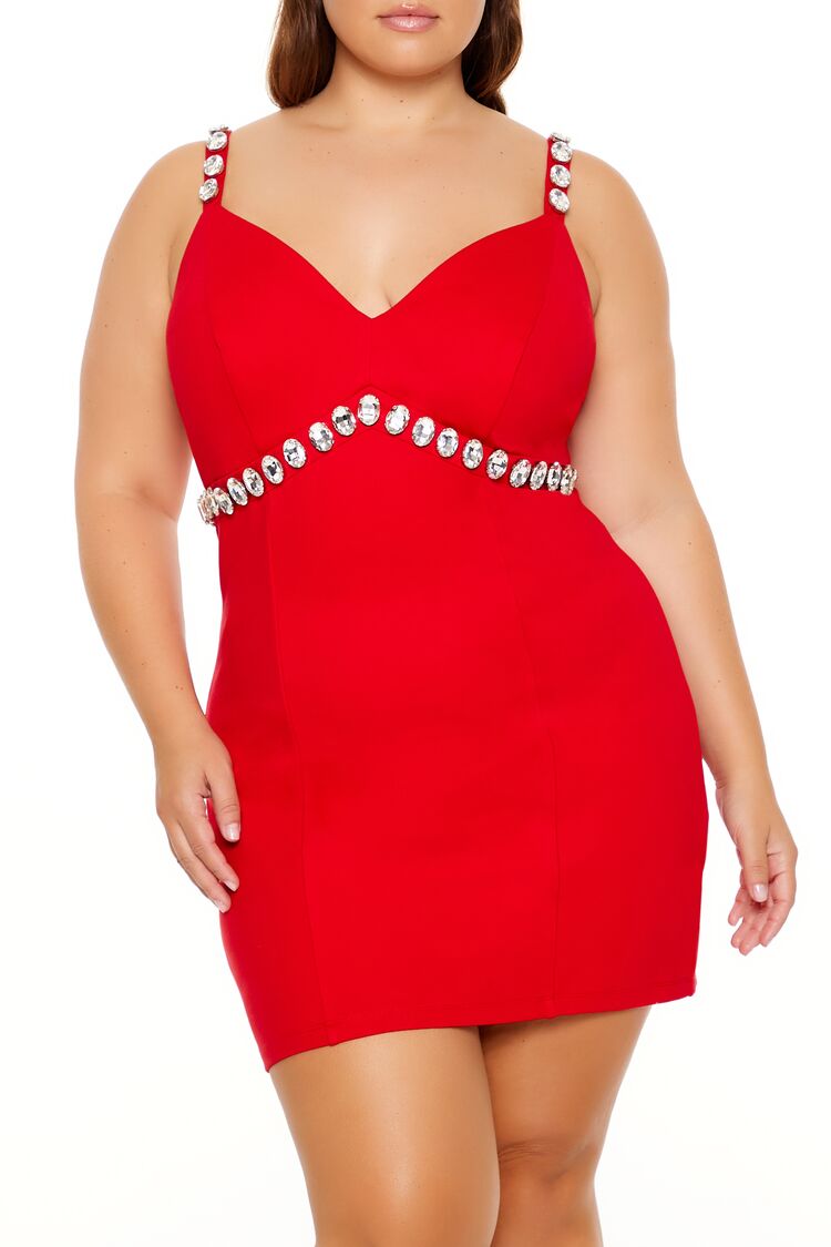 Plus Size Faux Gem Mini Dress | Forever 21 near me