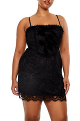 Plus Size Eyelash Lace Mini Dress | Forever 21 on sale