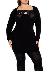 Plus Size Satin Bow Mini Dress | Forever 21 discount