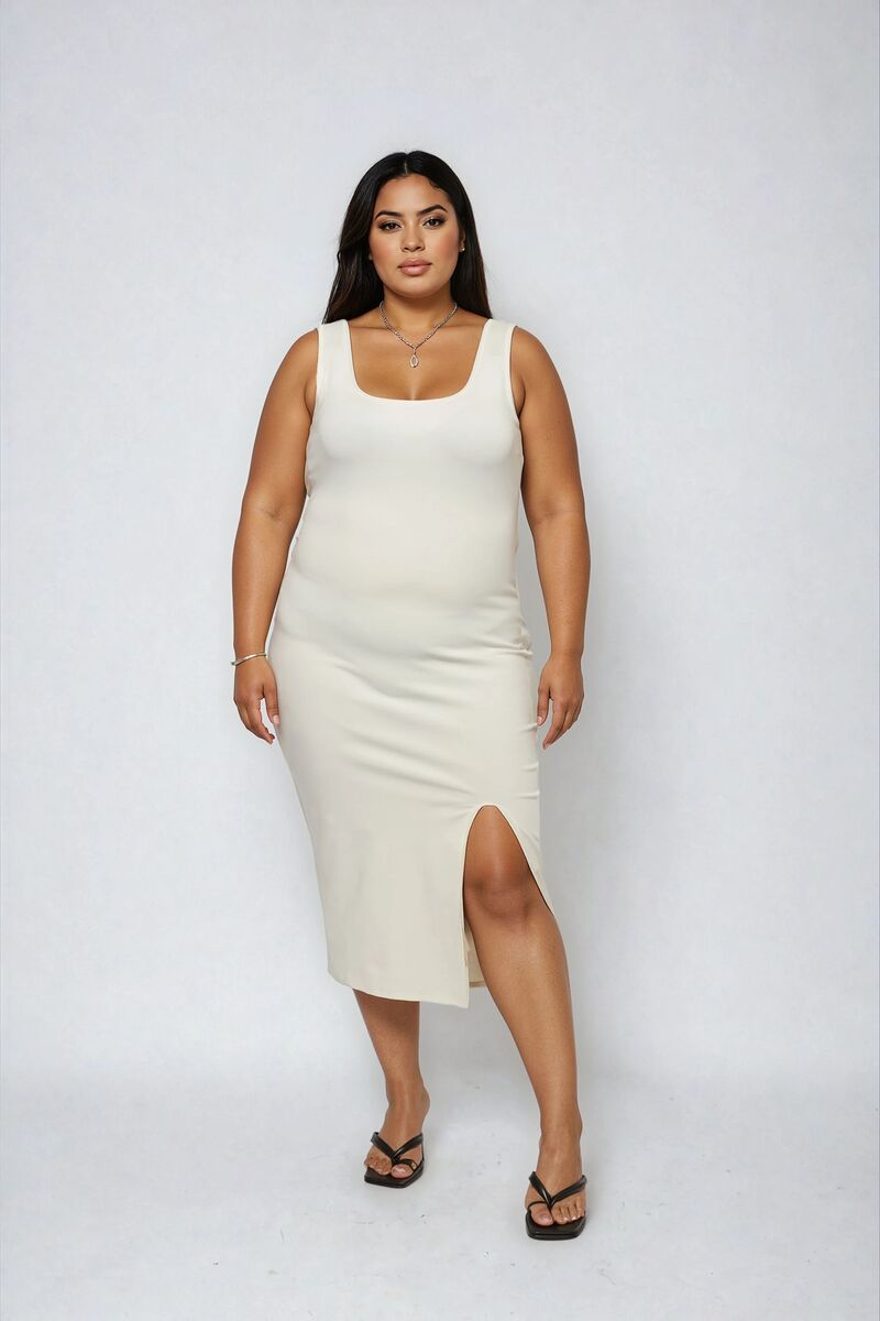Plus Size Ponte Knit Bodycon Midi Dress | Forever 21 online