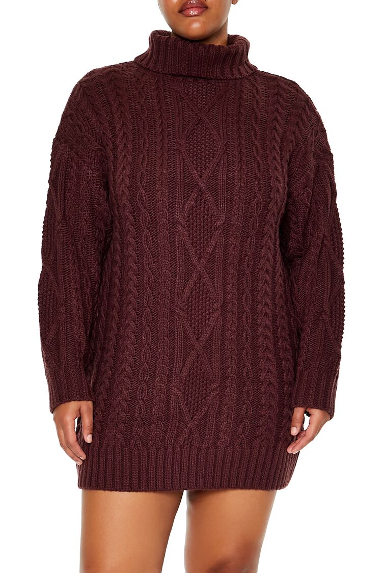 Plus Size Turtleneck Mini Sweater Dress | Forever 21 near me