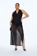 Plus Size Sheer Halter Maxi Dress | Forever 21 sale