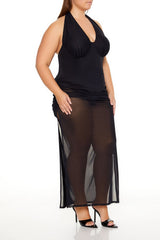 Plus Size Sheer Halter Maxi Dress | Forever 21 sale