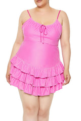 Plus Size Tiered Velvet Mini Dress | Forever 21 on sale
