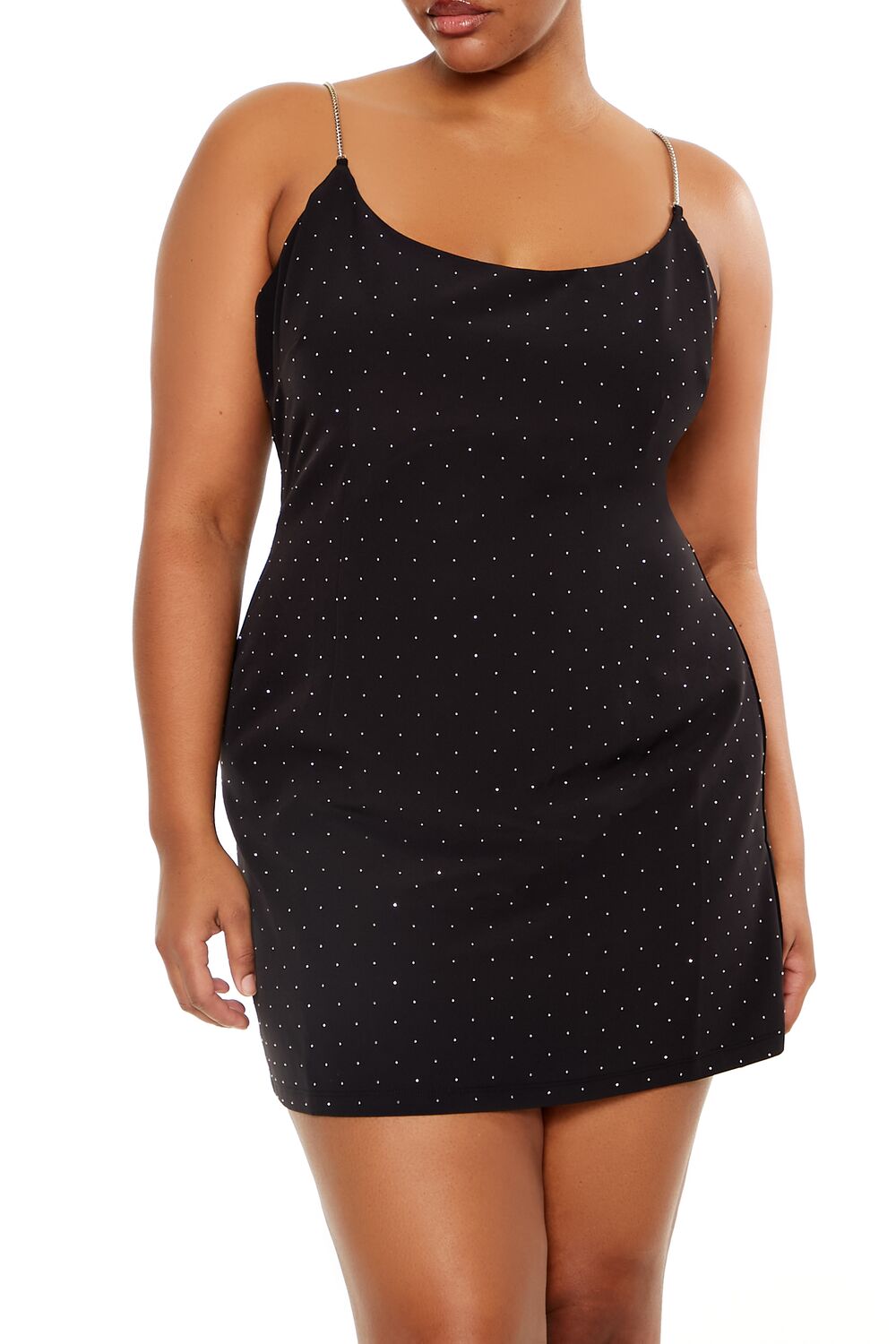 Plus Size Rhinestone Cami Mini Dress | Forever 21 US