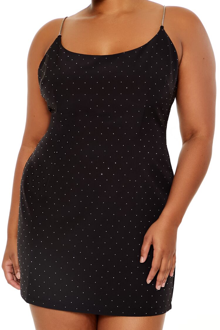 Plus Size Rhinestone Cami Mini Dress | Forever 21 US