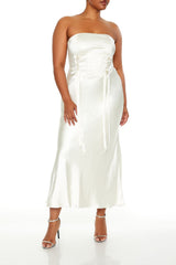 Plus Size Lace-Up Corset Maxi Dress | Forever 21 outlet