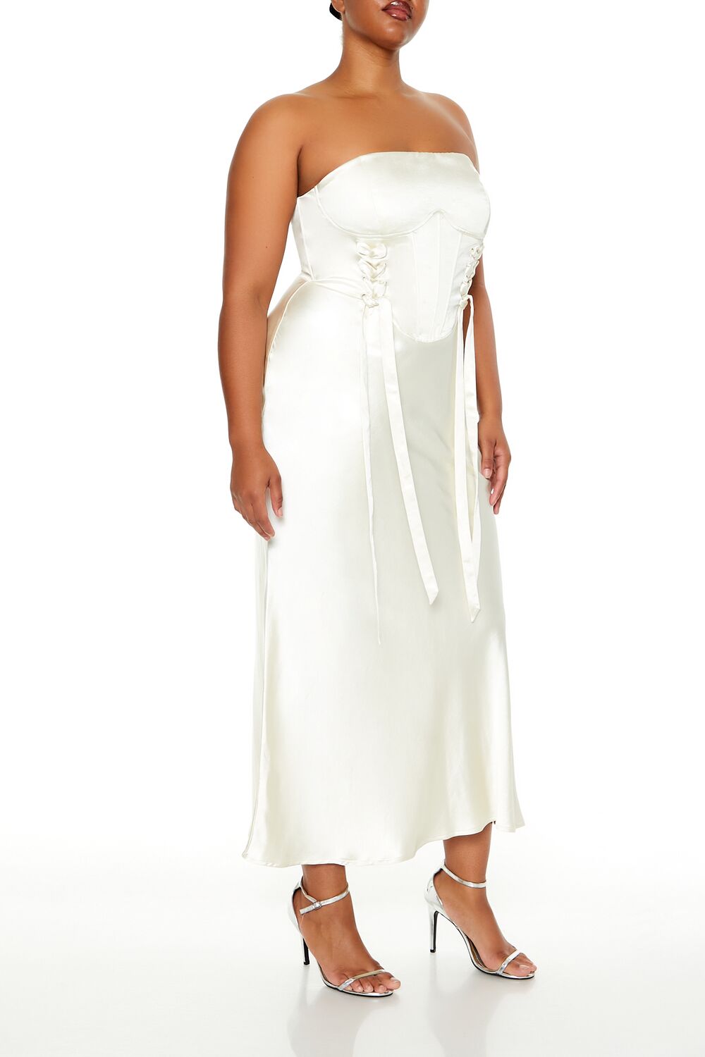 Plus Size Lace-Up Corset Maxi Dress | Forever 21 outlet