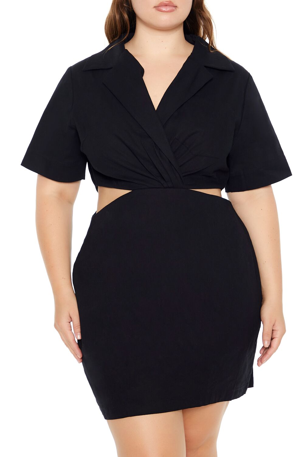Plus Size Surplice Cutout Mini Dress | Forever 21 online