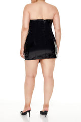 Plus Size Faux Leather Tube Mini Dress | Forever 21 US