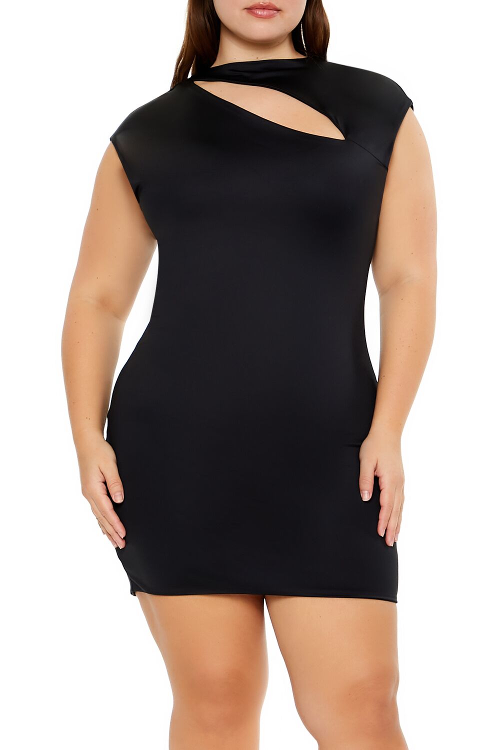 Plus Size Twist-Front Mini Dress | Forever 21 US