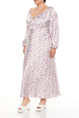 Plus Size Satin Floral Maxi Dress | Forever 21 outlet