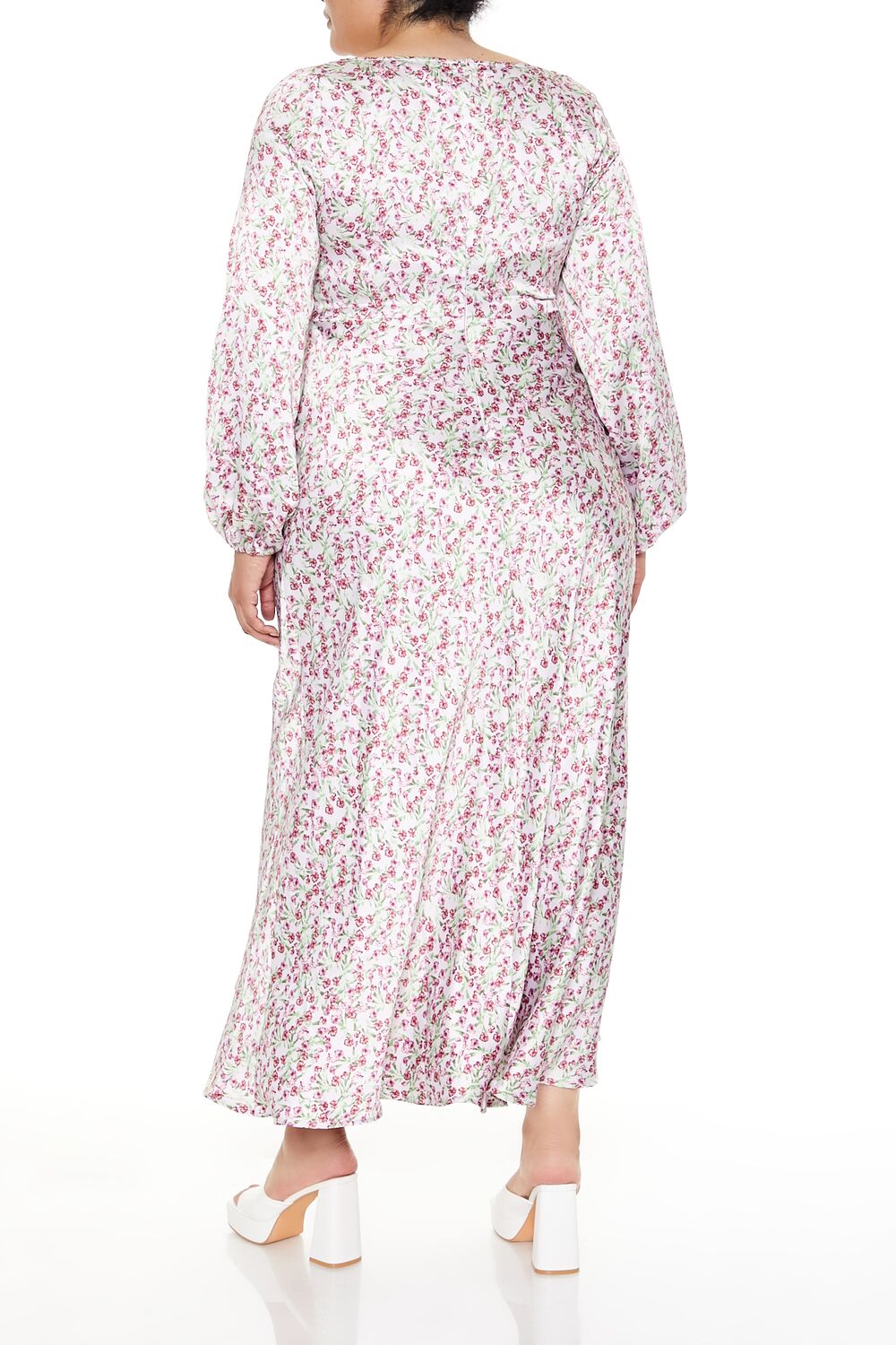 Plus Size Satin Floral Maxi Dress | Forever 21 outlet