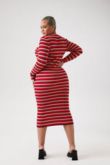 Plus Size Striped Lace-Up Sweater Dress | Forever 21 near me