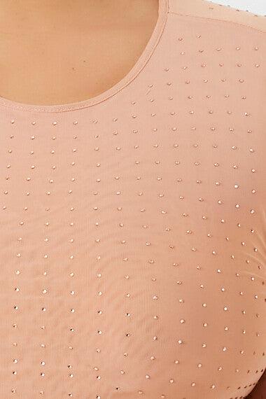 Plus Size Rhinestone Mesh Dress | Forever 21 discount