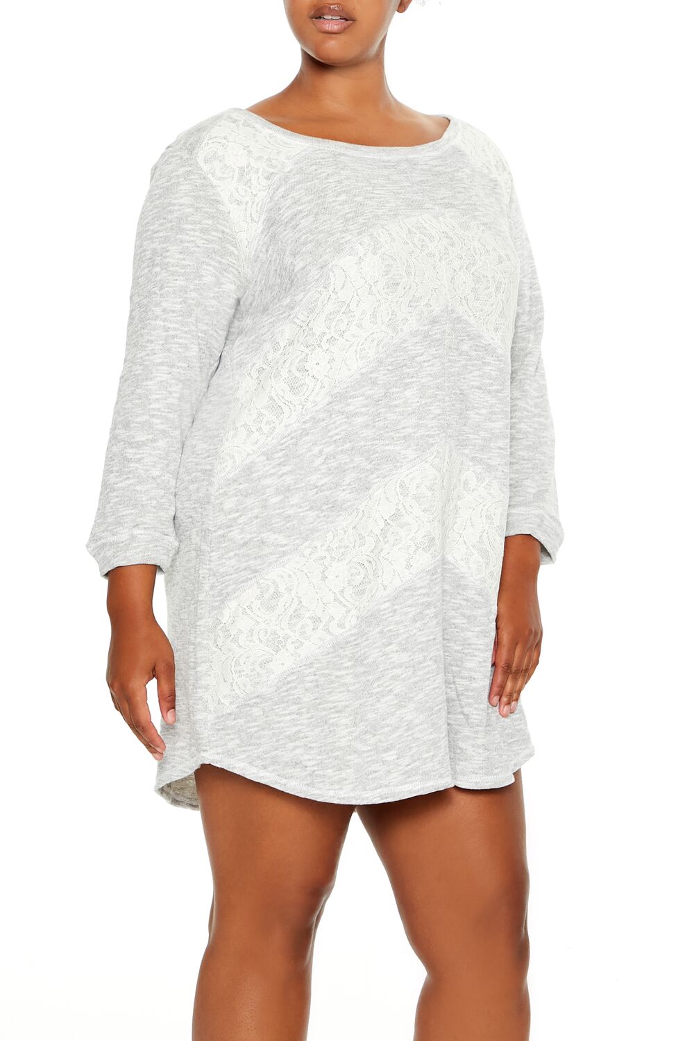 Plus Size Lace Chevron Mini Dress | Forever 21 outlet