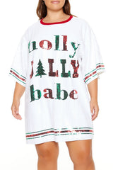 Plus Size Sequin Jolly Babe T-Shirt Dress | Forever 21 sale