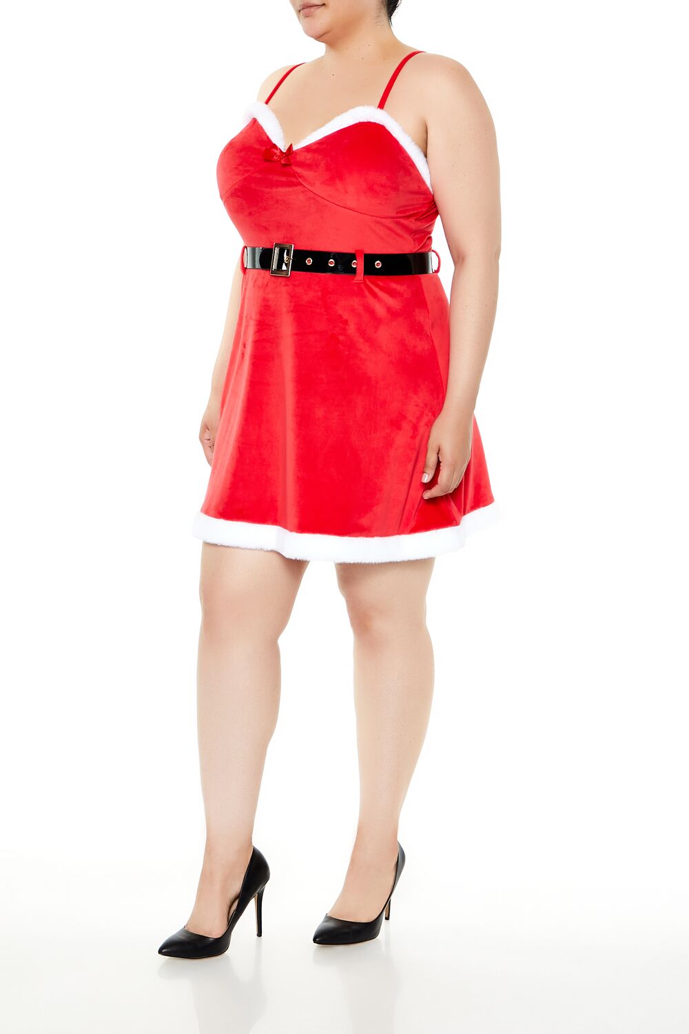 Plus Size Belted Santa Mini Dress | Forever 21 discount