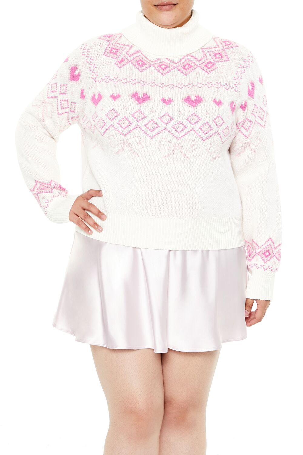 Plus Size Fair Isle Turtleneck Sweater | Forever 21 US