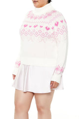 Plus Size Fair Isle Turtleneck Sweater | Forever 21 US