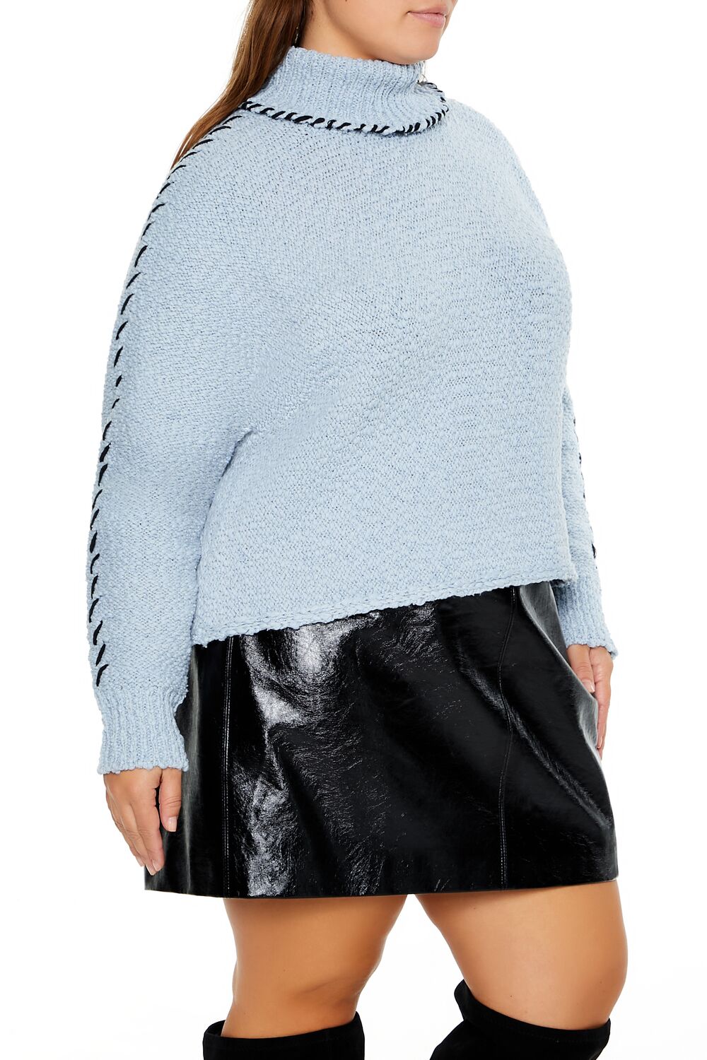 Plus Size Whipstitched Turtleneck Sweater | Forever 21 outlet