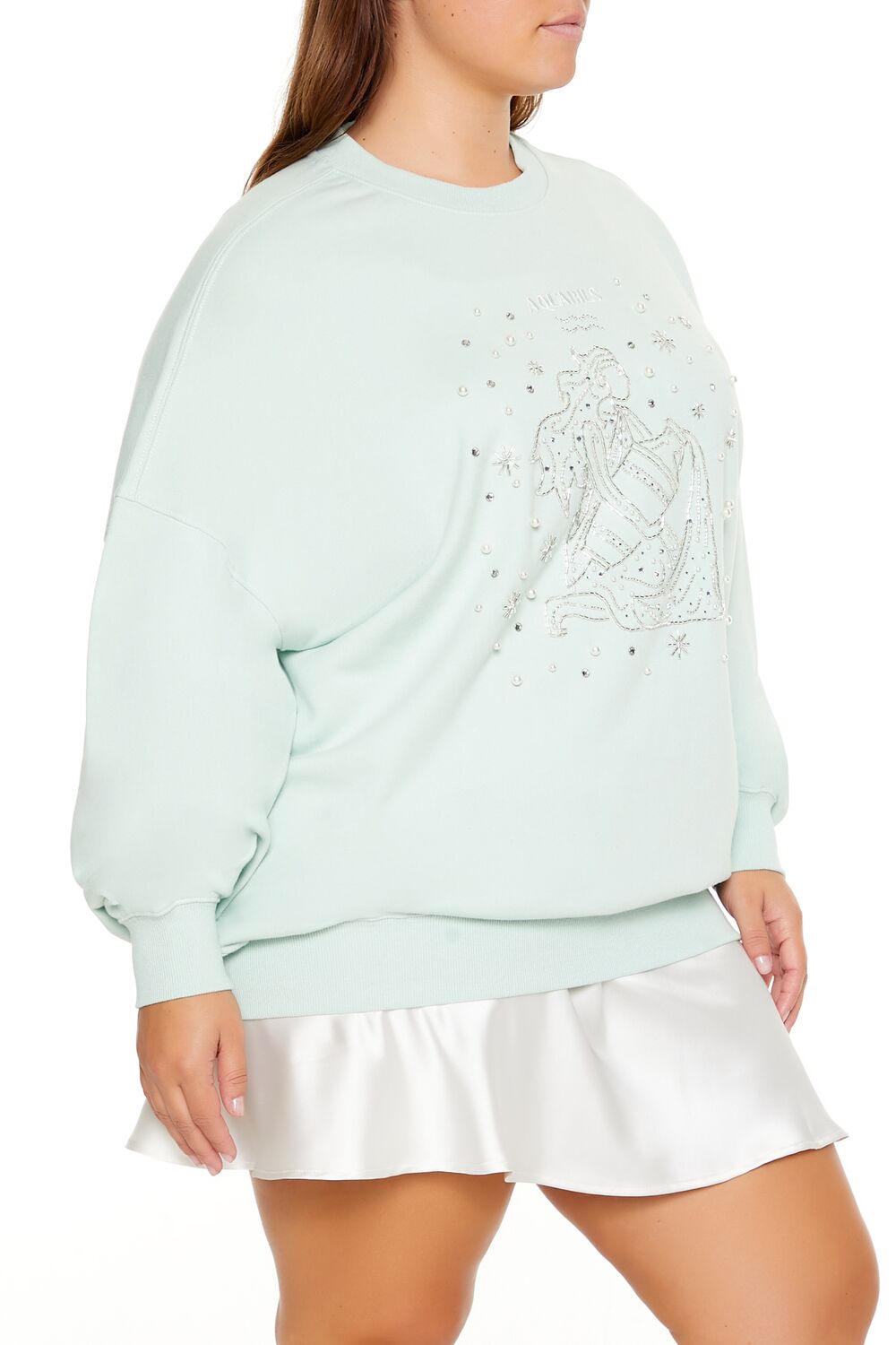Plus Size Beaded Aquarius Pullover | Forever 21 sale