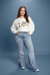 Plus Size Lee Embellished French Terry Pullover | Forever 21 on sale