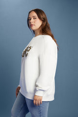 Plus Size Lee Embellished French Terry Pullover | Forever 21 on sale