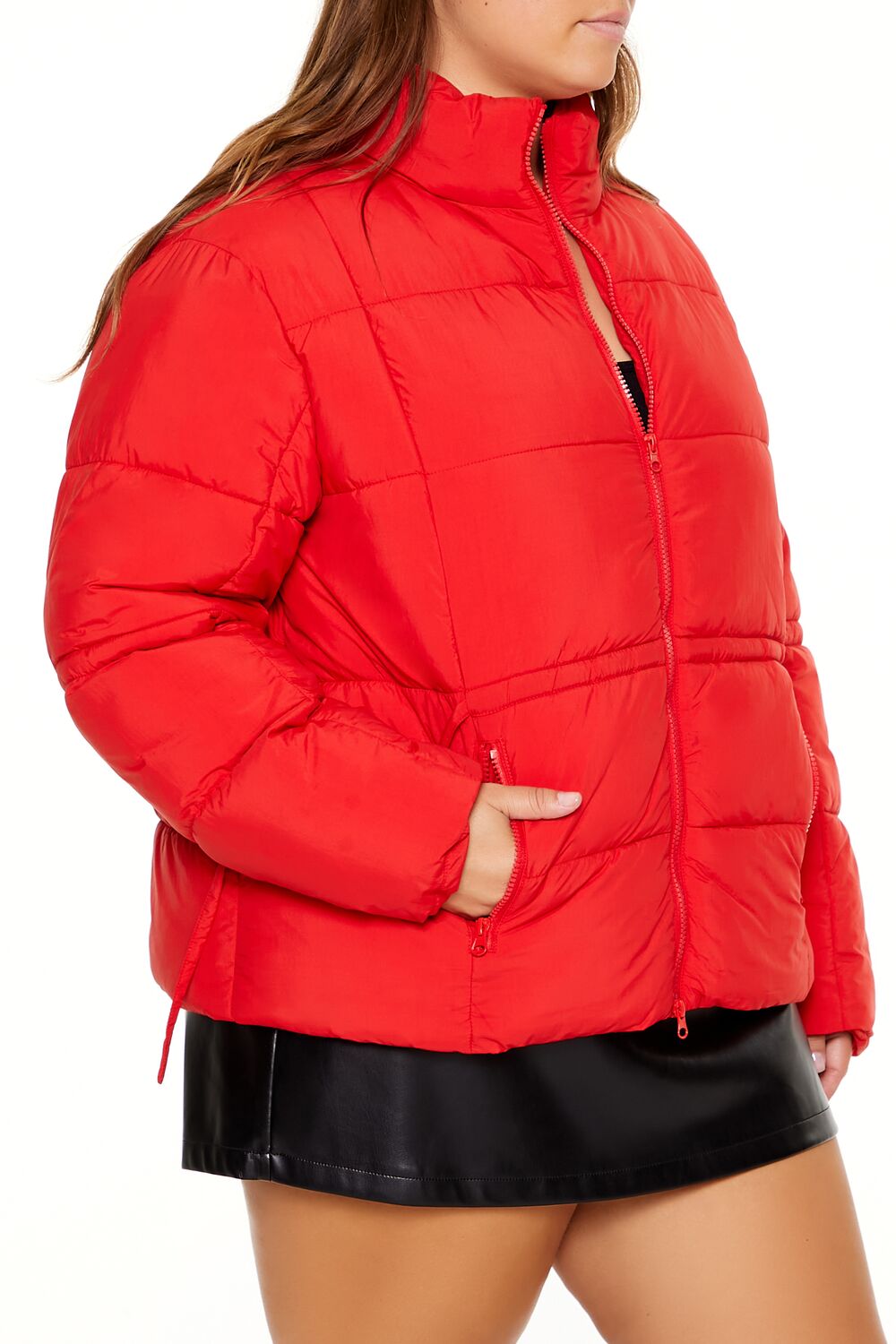 Plus Size Tie-Waist Puffer Jacket | Forever 21 discount
