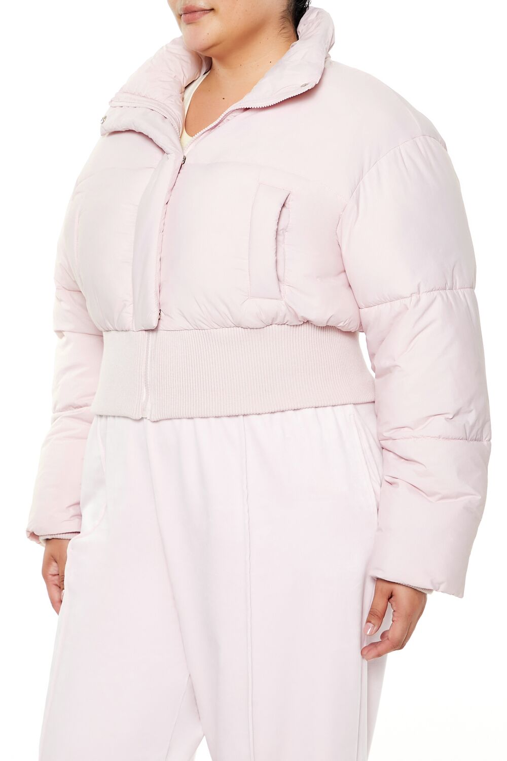 Plus Size Cropped Puffer Jacket | Forever 21 online
